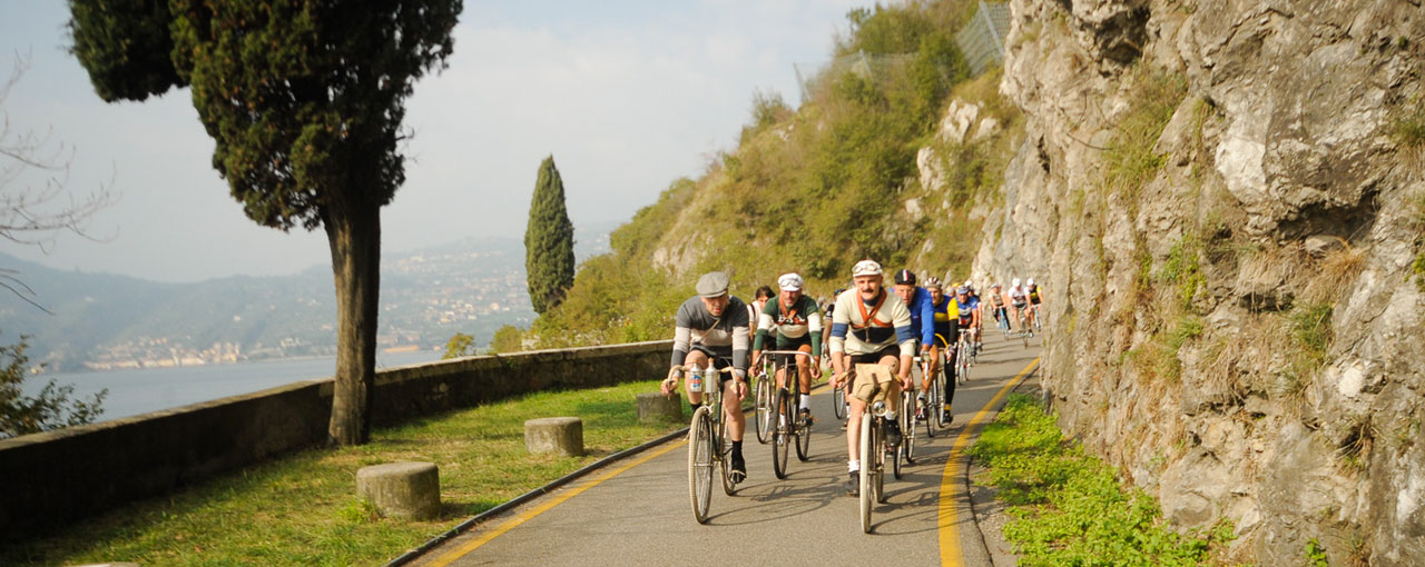 Lago d'Iseo - pedalata con biciclette storiche e vintage